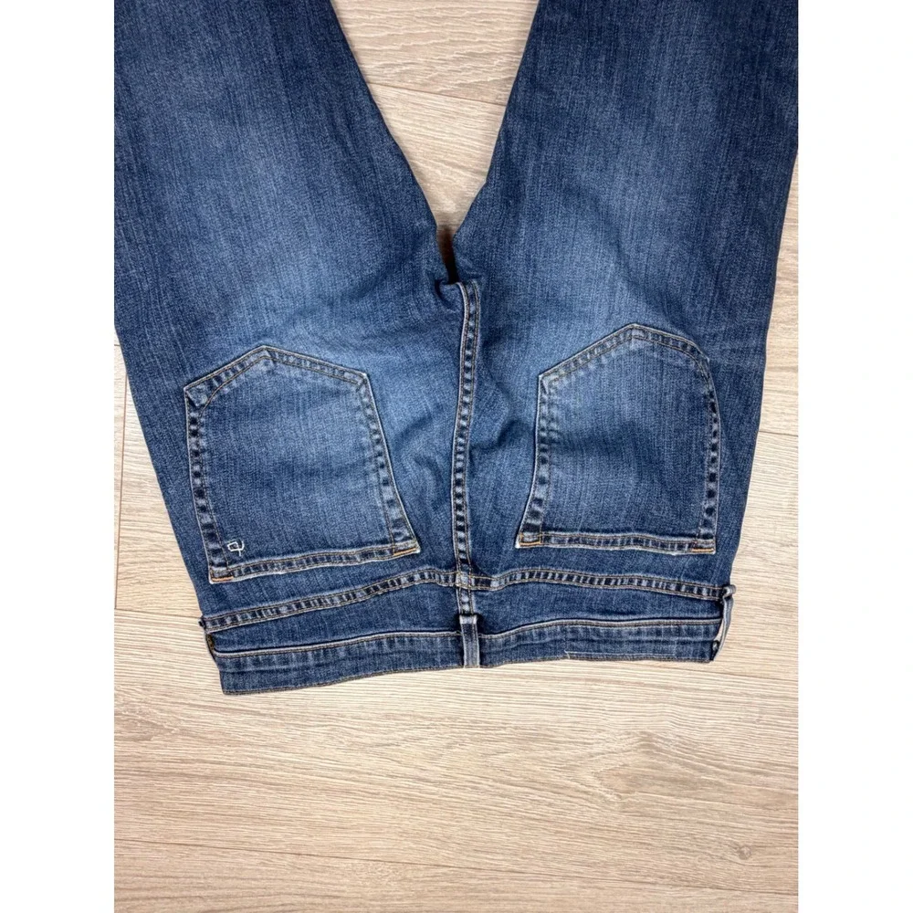 Rag & Bone Dre Capri Jeans 25 DIA Medium‎ Wash Distressed Raw Hem W2592K510DIA
